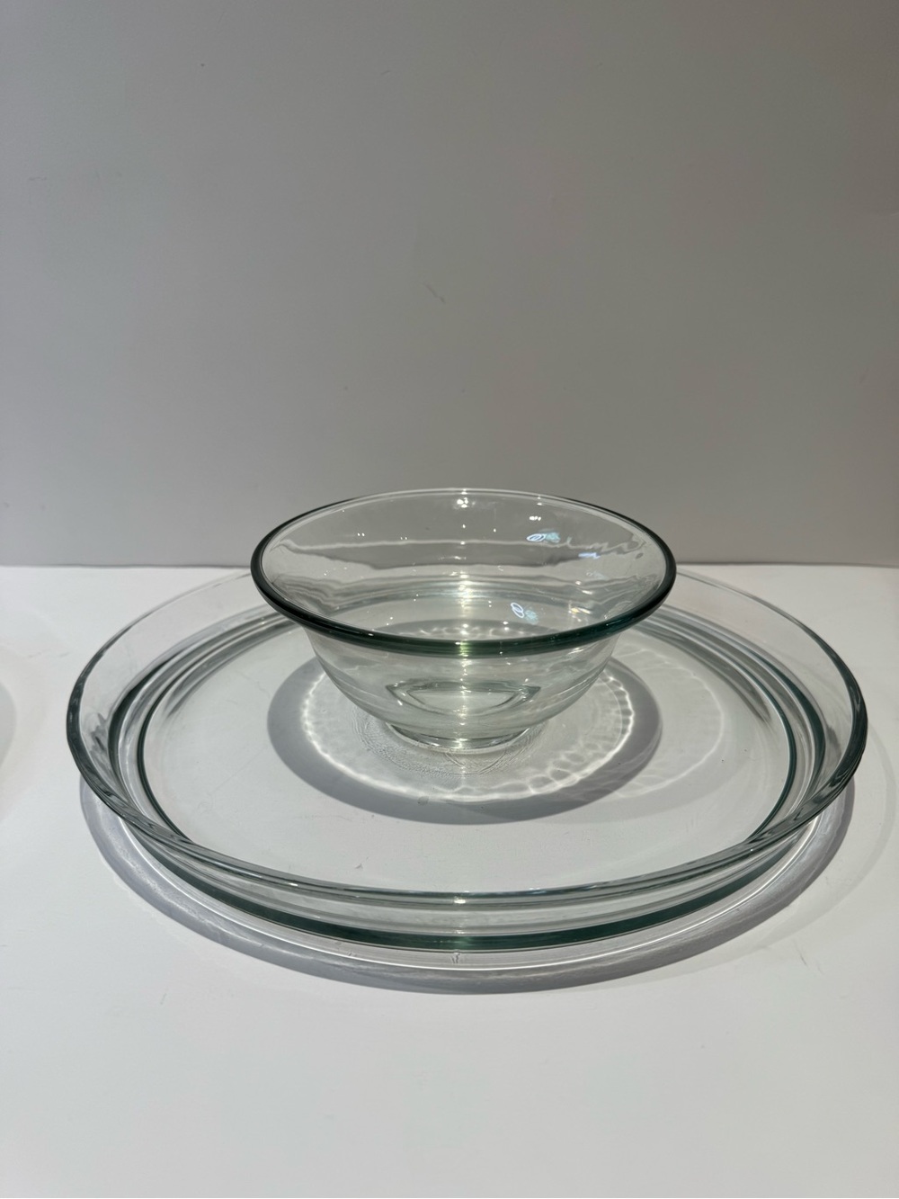 2-Piece Clear Glass Cake / Chip Dip Holder with Dome Cover with Round Knob - Picture 6 of 10